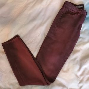Articles of Society Mya Skinny Jeans Deep Red 24